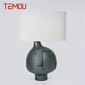 TEMOU הפוסט-מודרנית מנורת שולחן עיצוב יצירתי ליד המיטה שולחן LED אור מופשט אמנותי עיצוב הבית הסלון מחקר