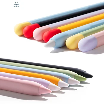 במקרים אפל העיפרון 2 1 2 מקרה סיליקון רך קלמר עבור Ipad Pro 2020 לוח מגע עט מגן כיסוי שרוול