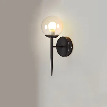 נורדי LED אור הקיר ליד המיטה מנורת הסלון קישוט זהב/שחור פמוטים קיר תאורה לופט מסדרון מנורת קיר תאורה