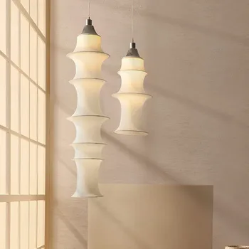 נורדי Ratten אמנות Led אורות תליון הסלון Sofaside תליית מנורה הברק הלבן Luminarias להשעות את המנורה עיצוב תאורה ביתית
